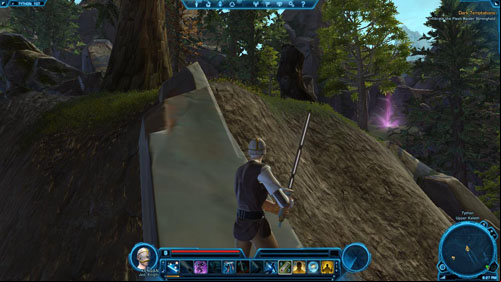 Run up to the Datacron lying under the statue and take it - Galactic History 10 (+2 Willpower) - Datacrons - Star Wars: The Old Republic Game Guide