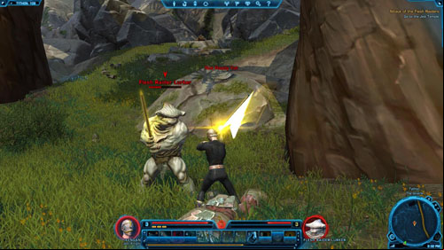 Use your Personal Holocon - (L01) Attack of the Flesh Raiders - Jedi Knight - Star Wars: The Old Republic Game Guide
