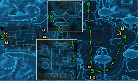 Take a taxi to the Lower Wilds - (L05) A Little Knowledge - Sith Inquisitor - Star Wars: The Old Republic Game Guide