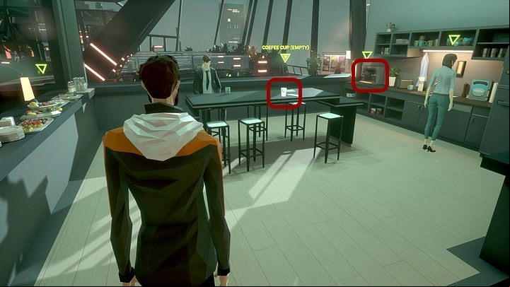Go back to the main hall and move towards the kitchen (on the left) - Monday January 13th 2048, Berlin, West Plaza - Chapter two - State of Mind Game Guide