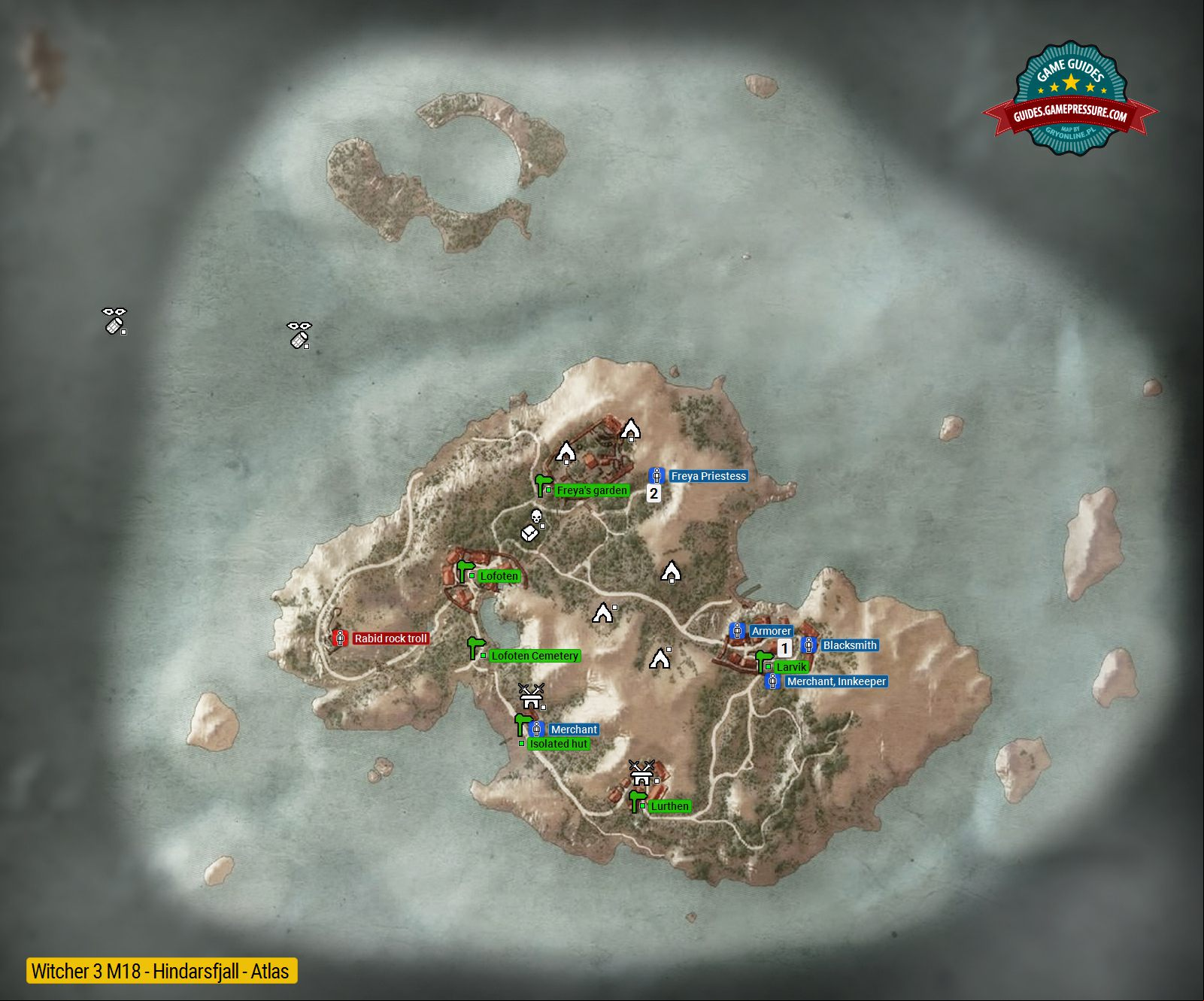 Witcher 3 M18 - Hindarsfjall - Atlas Witcher 3 M18 - Hindarsfjall - Atlas