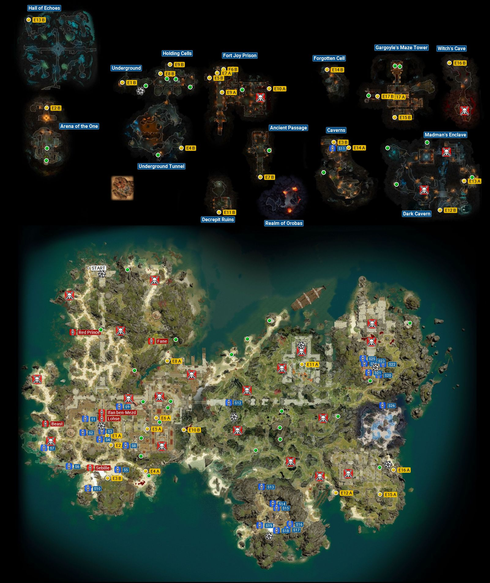 Divinity: Original Sin 2 - Fort Joy map Divinity: Original Sin 2 - Fort Joy map