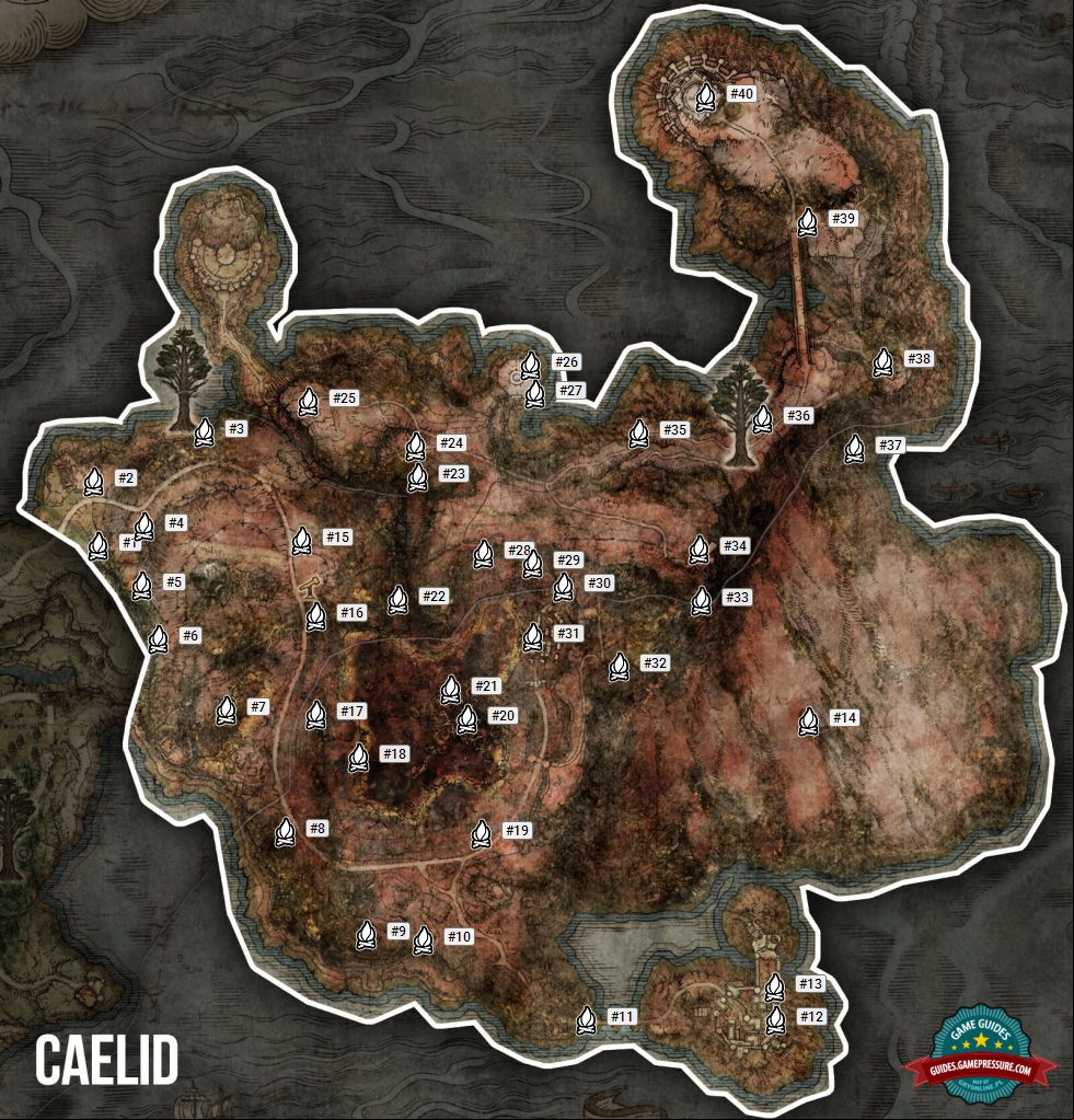 Elden Ring Map - Caelid Elden Ring Map - Caelid