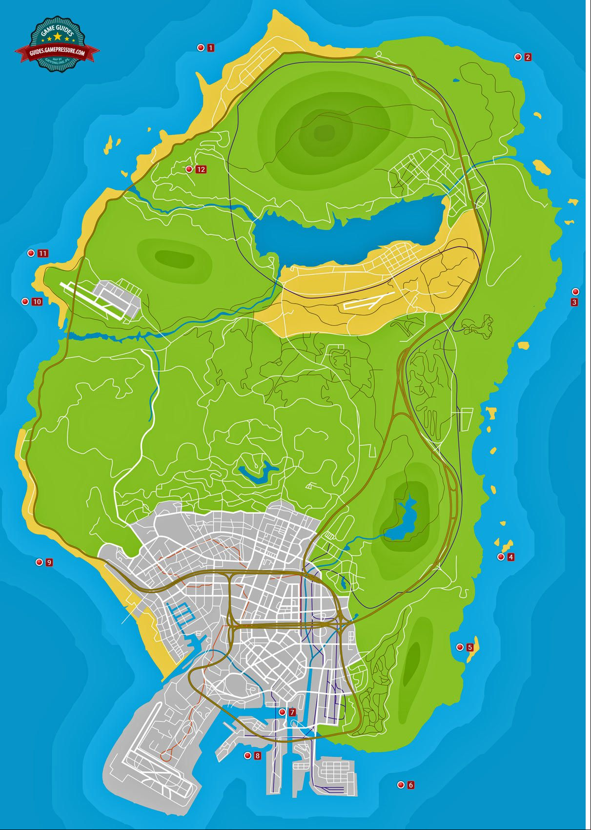 GTA V Map - Hidden packages GTA V Map - Hidden packages