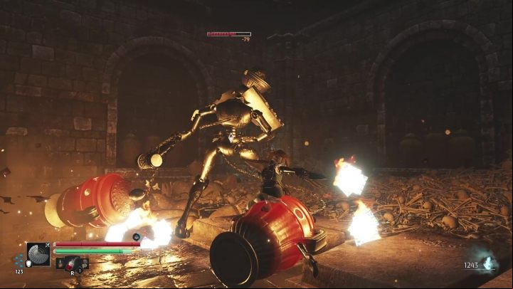 The Flame Acolytes are fought in a similar way to the other enemies of this type - Steelrising: Acolytes - list, how to defeat? - Opponents - Steelrising Guide, Walkthrough