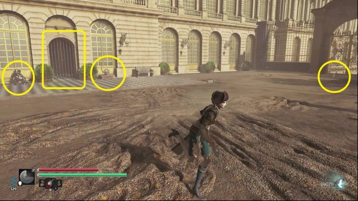 At the end of the path on the right is the last Echoe related to the queen - Steelrising: Checkmate - walkthrough - Main missions - Steelrising Guide, Walkthrough