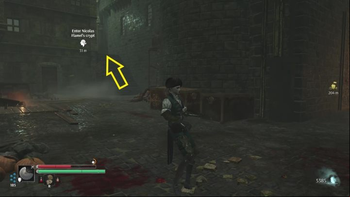From the Vestal, head up the stairs to a side alley - Steelrising: Nicolas Flamels final journey - walkthrough - Side missions - Steelrising Guide, Walkthrough