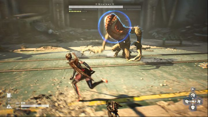 The boss may decide to use - Stellar Blade: How to defeat the Stalker? - Bosses - Stellar Blade Guide