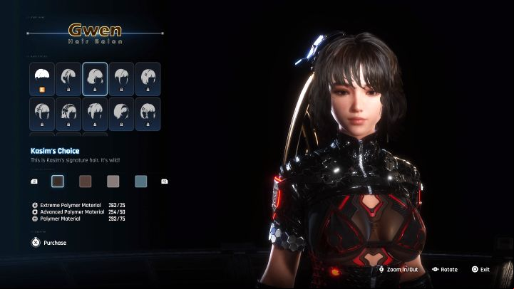 From now on, 2 types of services are available at Kasim' - Stellar Blade: How to change Eves hairstyle? - FAQ - Stellar Blade Guide