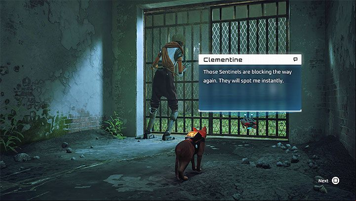 Menu location: row 3, position 12 - Stray: Jail - all memories - Memories B-12 - Stray Guide, Walkthrough