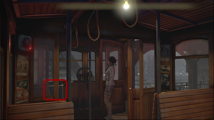 Once inside, go left and approach the driver (left of the large metal wheel; click on the active point) - Return to the hospital | Chapter three | Walkthrough - Chapter three - Syberia 3 Game Guide