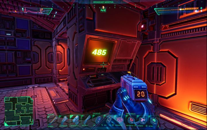 Go to the last room in the library and find a cyberspace terminal - System Shock Remake: Disabling the mining laser - puzzle solution - Puzzles - System Shock Remake Guide