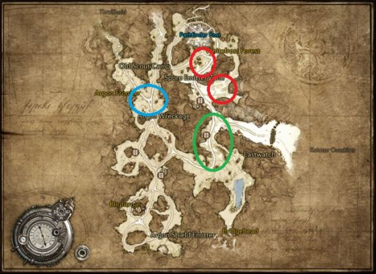 The last location that you visit, along your way to level 60, is the Tirkai Forest, in the Val Tirkai province - Levels 54-60 - Leveling-up through grind - TERA - Fast leveling - Game Guide and Walkthrough