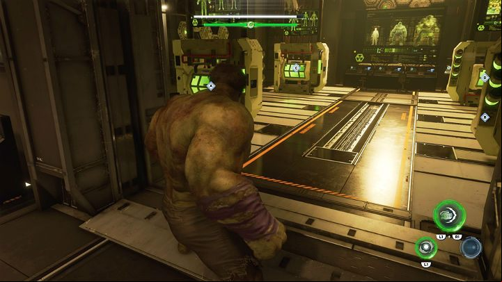 In a nearby room, youll have to break down four devices which were used to extract the Gamma experiment - Marvels Avengers: To find Olympia, walkthrough - Pacific Northwest - Marvels Avengers Guide