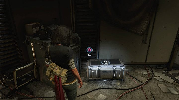A second well-hidden chest is located in the right side of the rear part of the room - Marvels Avengers: To find Olympia, walkthrough - Pacific Northwest - Marvels Avengers Guide
