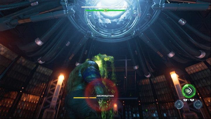 The second new ability of Abomination is the attack from the air (by jumping) - Marvels Avengers: To find Olympia, walkthrough - Pacific Northwest - Marvels Avengers Guide