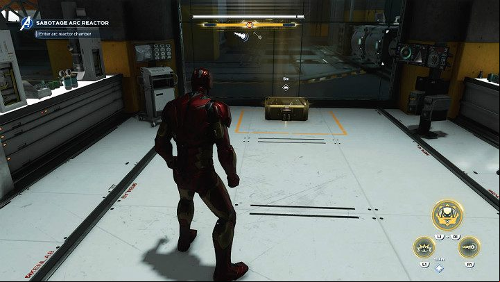 In a locked room, youll find a golden chest - Marvels Avengers: Alone against AIM, walkthrough - Eastern seaboard - Marvels Avengers Guide
