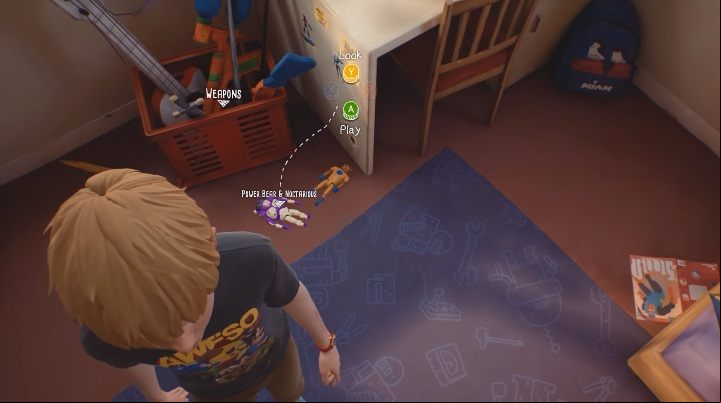 After that you can look around Chris room - Chris room - The Awesome Adventures of Captain Spirit Walkthrough - Walkthrough - The Awesome Adventures of Captain Spirit Game Guide