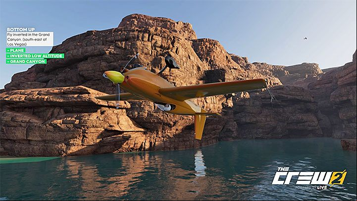 Description: Fly Inverted in the Grand Canyon (south-east of Las Vegas) - Album - Freestyle in The Crew 2 - Photo Ops - The Crew 2 Game Guide