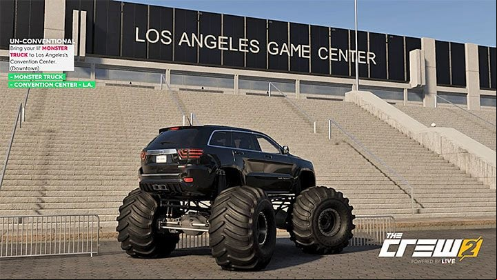 Description: Bring your lil Monster Truck to Los Angeles Convention Center - Album - Freestyle in The Crew 2 - Photo Ops - The Crew 2 Game Guide