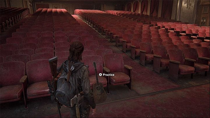 The option to play the guitar freely appears in the Hillcrest and Road to The Aquarium stages - The Last of Us 2: When is playing a guitar available? - Campaign and exploration - The Last of Us 2 Guide