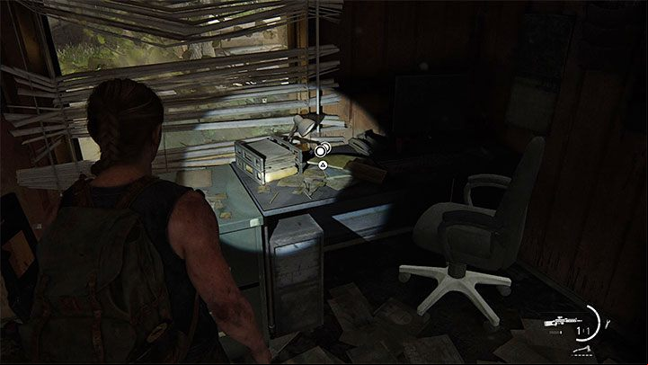 The coin is on the desk - The Last of Us 2: On Foot - collectibles, artefacts, coins - Seattle Day 1 - Abby - The Last of Us 2 Guide