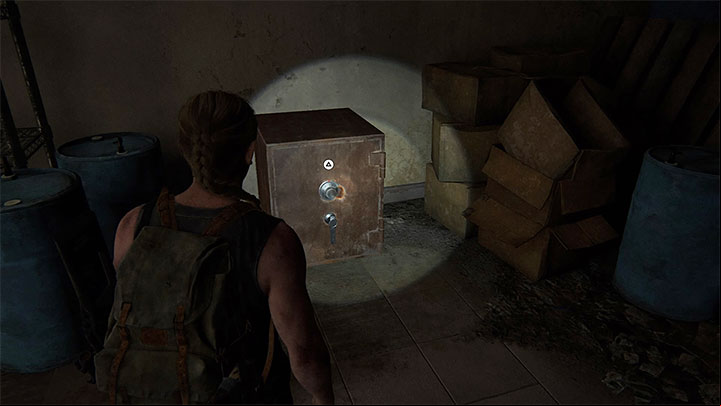 The safe is inside the building - The Last of Us 2: On Foot - collectibles, artefacts, coins - Seattle Day 1 - Abby - The Last of Us 2 Guide