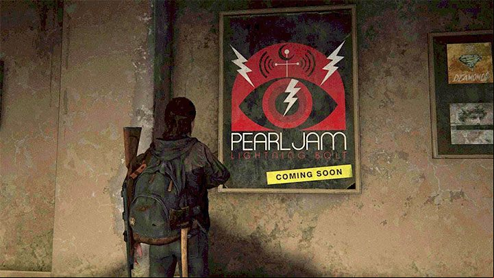Another musical easter egg concerns the popular band Pearl Jam - The Last of Us 2: Easter-eggs on Ellie stages - Easter-eggs and curiosities and - The Last of Us 2 Guide
