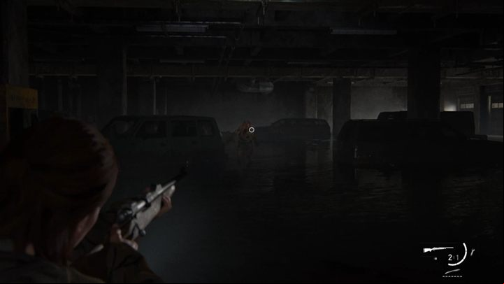 Now go up to the elevator shaft and slide down the line - The Last of Us 2: Downtown, Seattle Day 1, Ellie walkthrough - Seattle Day 1 - Ellie - The Last of Us 2 Guide