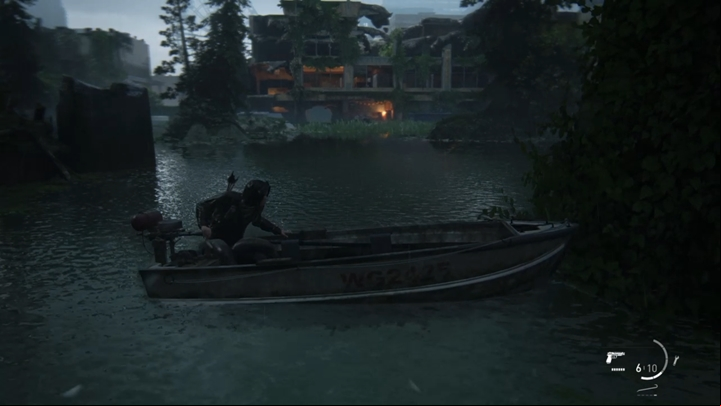Go to Seattles Warehouse and sail outside - The Last of Us 2: The Flooded City - boat trip, Seattle Day 3 Ellie walkthrough - Seattle Day 3 - Ellie - The Last of Us 2 Guide