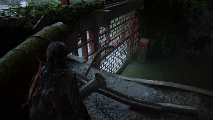 After the fight, go to the metal shutter and open it - The Last of Us 2: The Flooded City - boat trip, Seattle Day 3 Ellie walkthrough - Seattle Day 3 - Ellie - The Last of Us 2 Guide