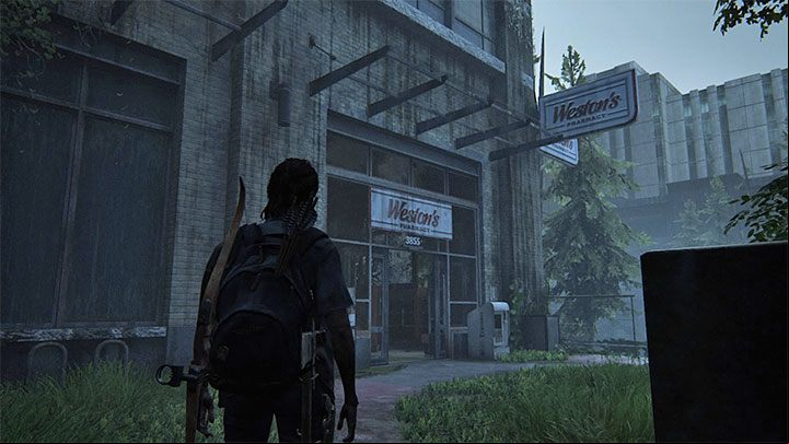 Head to the Westons Pharmacy building to the left of the water tank - The Last of Us 2: Safe combinations - Seattle, Day 2 Ellie - Safes - The Last of Us 2 Guide