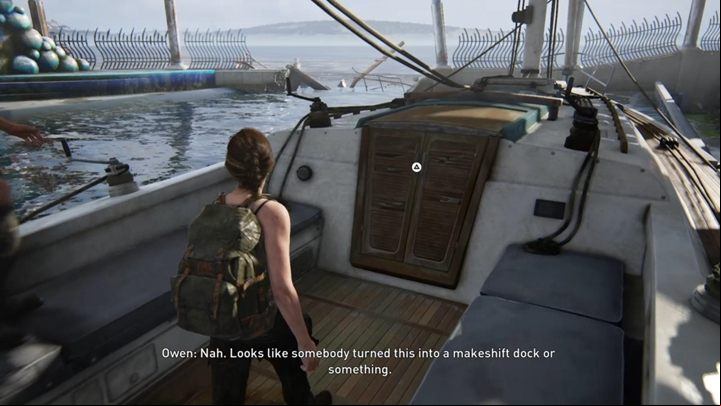 After talking to the leader of the wolves, a flashback begins - TLoU2: The Forward Base/The Aquarium, Seattle Day 1 Abby walkthrough - Seattle Day 1 - Abby - The Last of Us 2 Guide