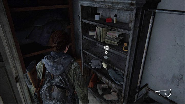 The collectible lies on one of the shelves in the room that is upstairs - The Last of Us 2: Patrol - collectibles, artefacts, coins - Jackson - The Last of Us 2 Guide