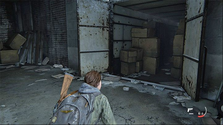 After eliminating the monster, check the container shown in the picture - The Last of Us 2: Patrol - collectibles, artefacts, coins - Jackson - The Last of Us 2 Guide