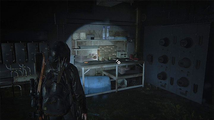 The workbench is located in a small area inside the ruined building - The Last of Us 2: The Flooded City - collectibles, artefacts, coins - Seattle, Day 3 - Ellie - The Last of Us 2 Guide