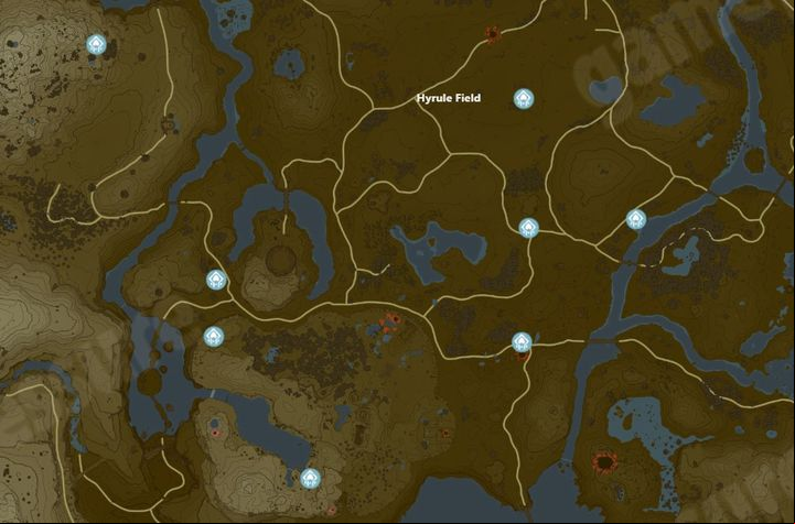 1 - Zelda TotK: All Shrines in Central Hyrule - Surface - Zelda Tears of the Kingdom Guide