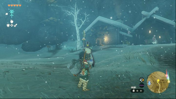 Go to the next mission marker in Hebra Trailhead Lodge - Zelda TotK: Tulin of Rito Village - Walkthrough - Zelda Tears of the Kingdom Guide