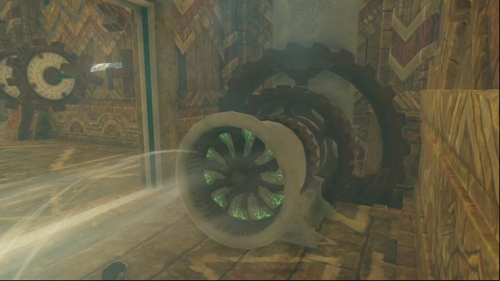 Connect the gears using the icicle to open the gate and start the 4th turbine - Zelda TotK: Tulin of Rito Village - Walkthrough - Zelda Tears of the Kingdom Guide