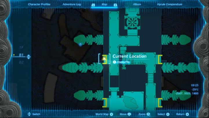 The last turbine is at level F1, behind a locked gate - Zelda TotK: Tulin of Rito Village - Walkthrough - Zelda Tears of the Kingdom Guide