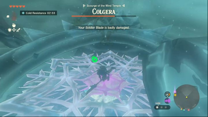 When the 3 weak points on his body are destroyed, the second stage of the fight will begin - Zelda TotK: Tulin of Rito Village - Walkthrough - Zelda Tears of the Kingdom Guide