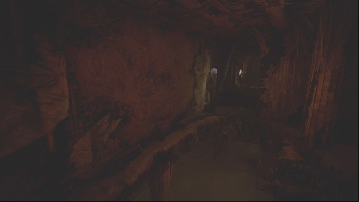 When you get to the other world, you have to slide on a narrow piece of floor - The Medium: On the other side of the mirror - walkthrough - Walkthrough - The Medium Guide