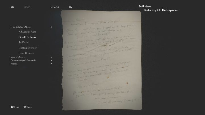 To get the note you must explore the area immediately after running up to the floor - The Medium: Notes from a troubled man - list - Secrets and Collectibles - The Medium Guide