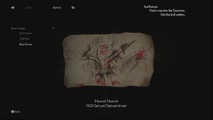 Examine the boxes lying next to the mirror - The Medium: Eerie Drawings - list - Secrets and Collectibles - The Medium Guide