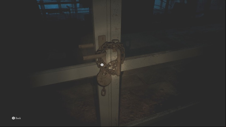 On the lower floor, you will find another door locked with a chain - The Medium Guide