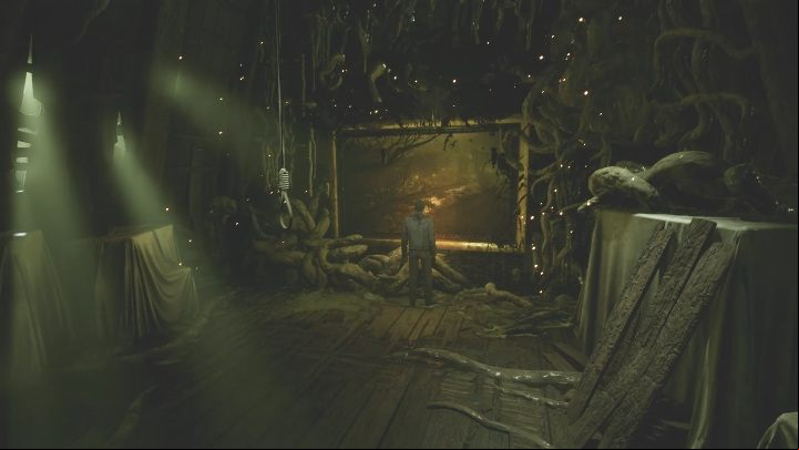 After getting the energy from the knot, use the spirit blast to get into the picture - The Medium: Richards House - walkthrough - The Medium Guide