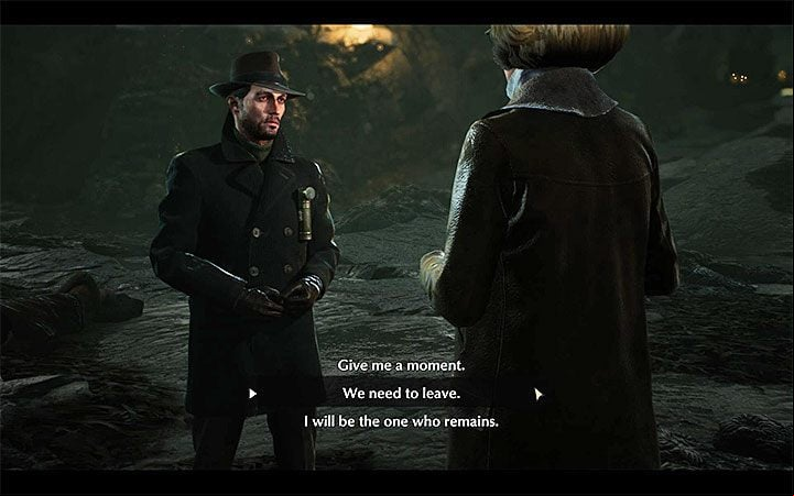 During the investigation, you will find Harriet Dough in an underwater cave - Choices in The Sinking City - Basics - The Sinking City Guide