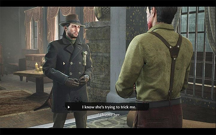 There are two important characters in this case - the undead priestess Usha (who will additionally take control of Raymonds body twice) and the archaeologist Joseph Hill - Choices in The Sinking City - Basics - The Sinking City Guide