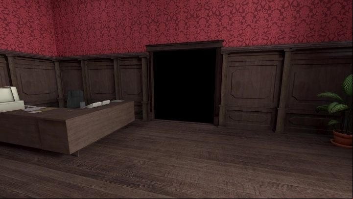Once you through the massive double gate, quickly go back through it - Stanley Parable Ultra Deluxe: Left door - list of all endings - All endings - Stanley Parable Ultra Deluxe Guide
