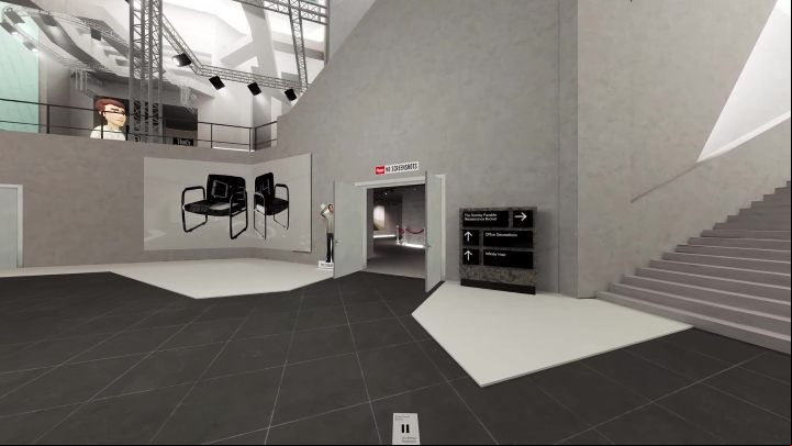 If you cross the age shown above (next to the stairs leading to the bucket), the Narrator will ask Stanley to select balloons - Stanley Parable Ultra Deluxe: New content - All endings - Stanley Parable Ultra Deluxe Guide